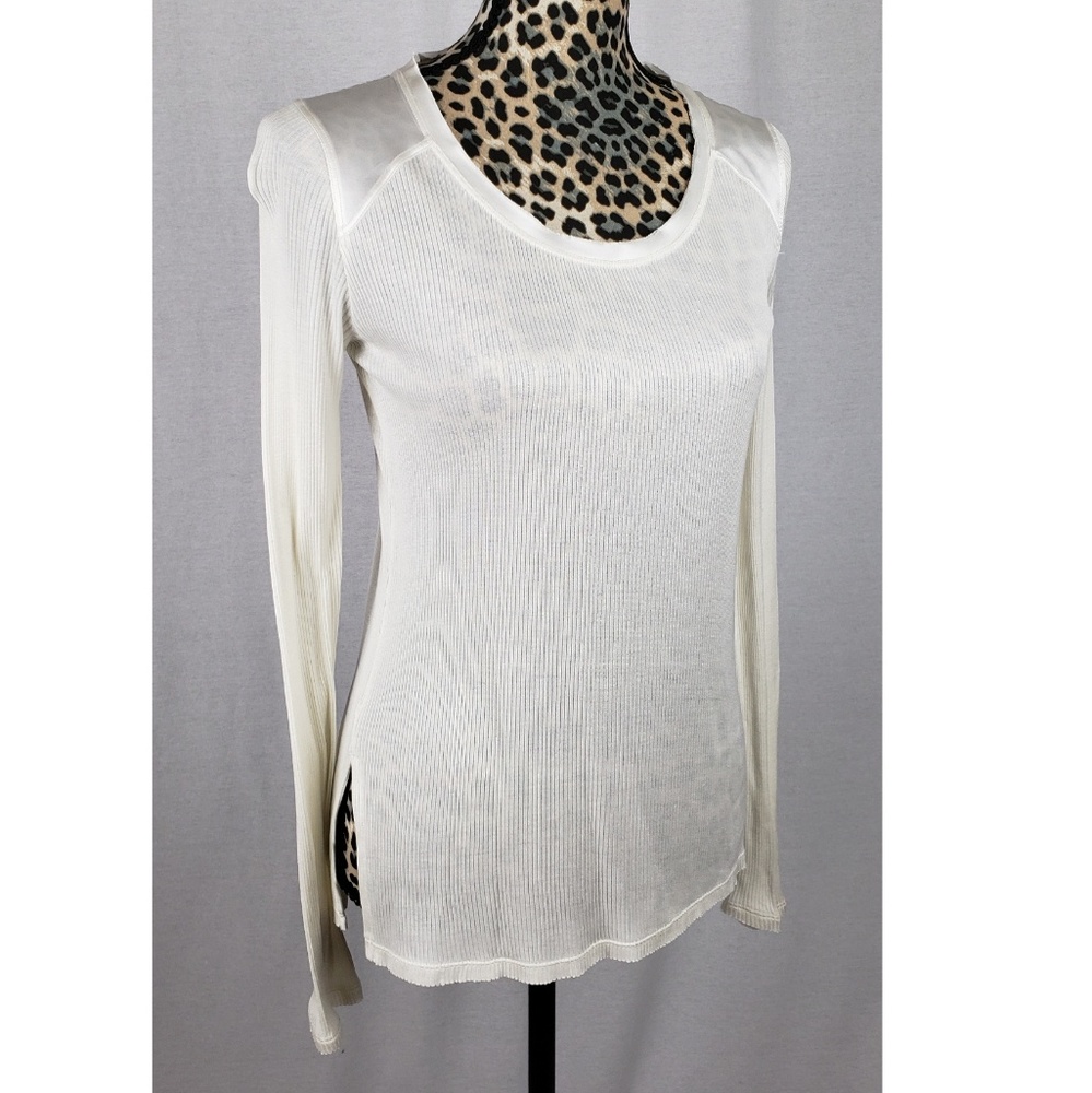 Rag & Bone New York White Silk Blouse longsleeve